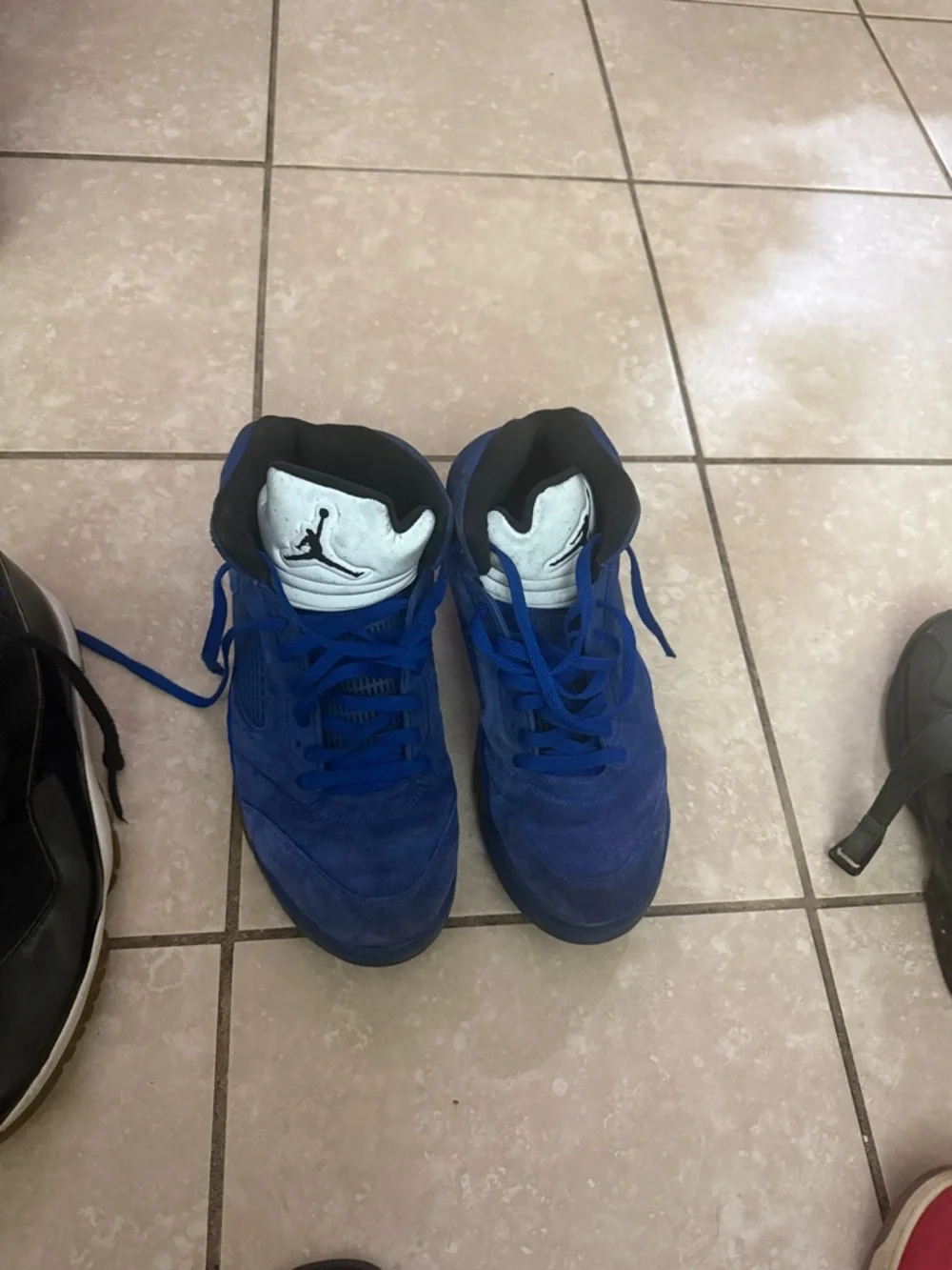 Jordan tongue upper lace